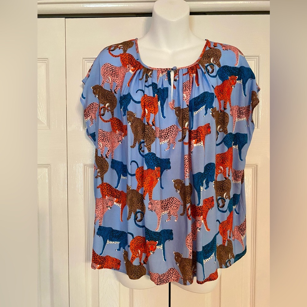 Corey Lynn Calter Multicolor Animal Print Blouse